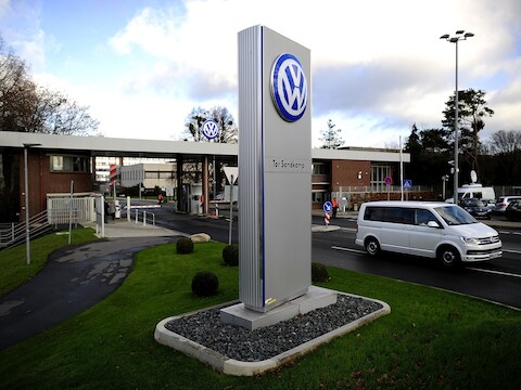 Het Volkswagen-hoofdkwartier in Wolfsburg.