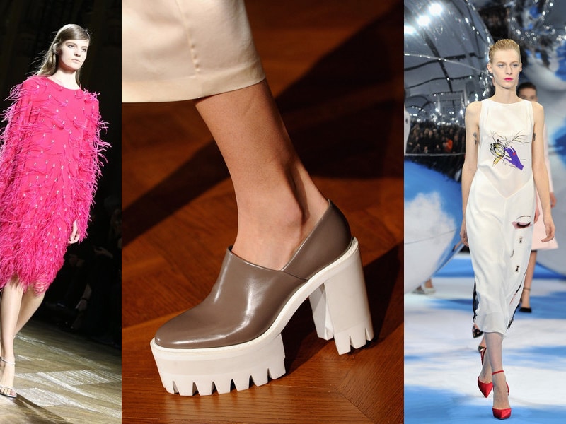 Van links naar rechts: Dries Van Noten, Prada en Dior.