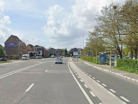 Antwerpsesteenweg in Oostakker.