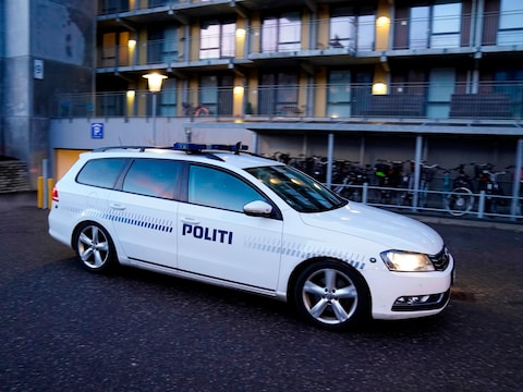 Illustratiebeeld. Een Deense politiewagen.