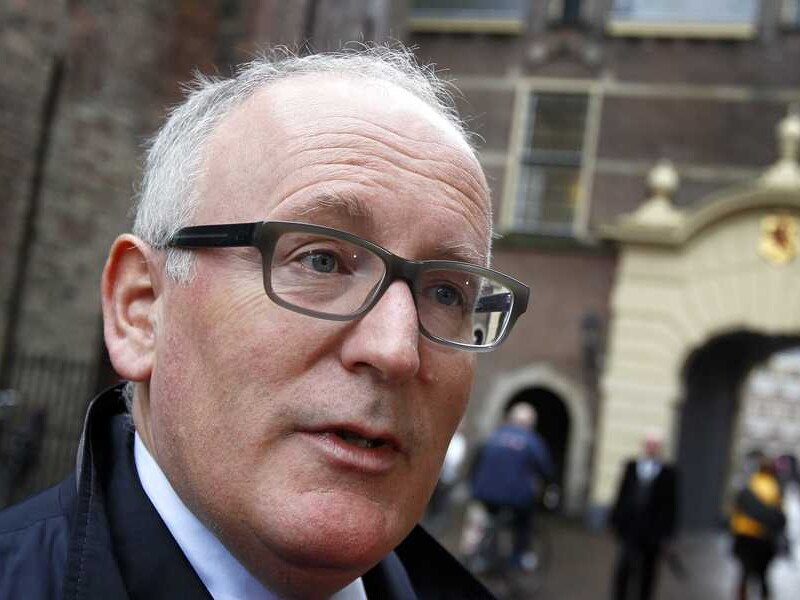 Minister Frans Timmermans van Buitenlandse Zaken.