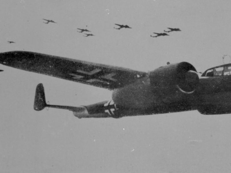 Luftwaffe-toestellen van dit type speelden een rol tijdens de Slag om Engeland in WOII.