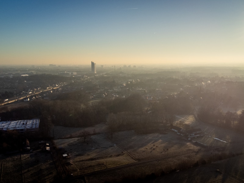 De stad Gent legt er een bufferbos aan tussen de snelweg en de Rosdambeekvallei. 