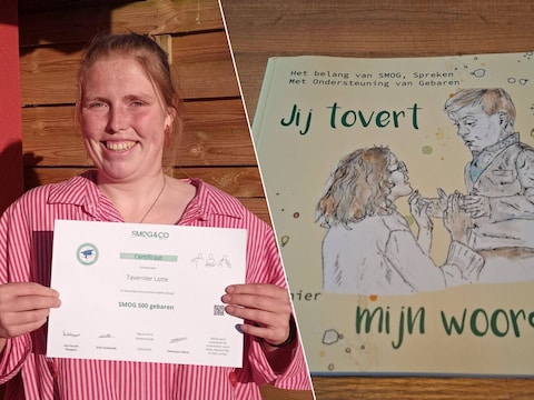 Lotte Tavernier maakte het prentenboek 'Jij tovert mijn woorden'.