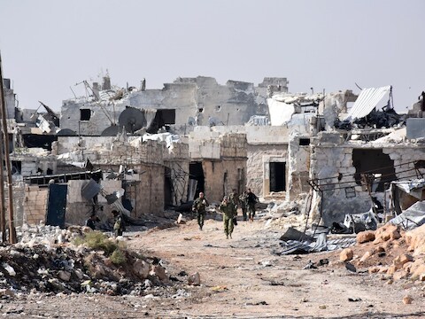De felle strijd in Aleppo laat zijn sporen na.