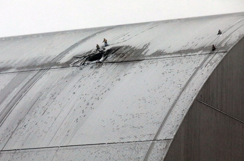 A Russian drone blew a hole in the nuclear power plant's protective dome. (14/02/25)