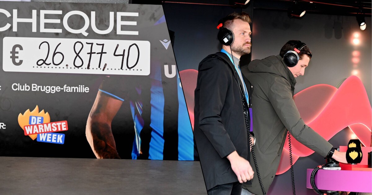 Club Brugge schenkt 26.877 euro aan De Warmste Week | Brugge | HLN.be