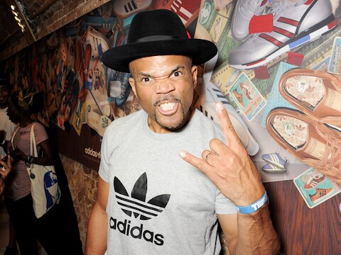 Rapper DMC - voluit Darryl McDaniels - van het iconische hiphoptrio Run-DMC.