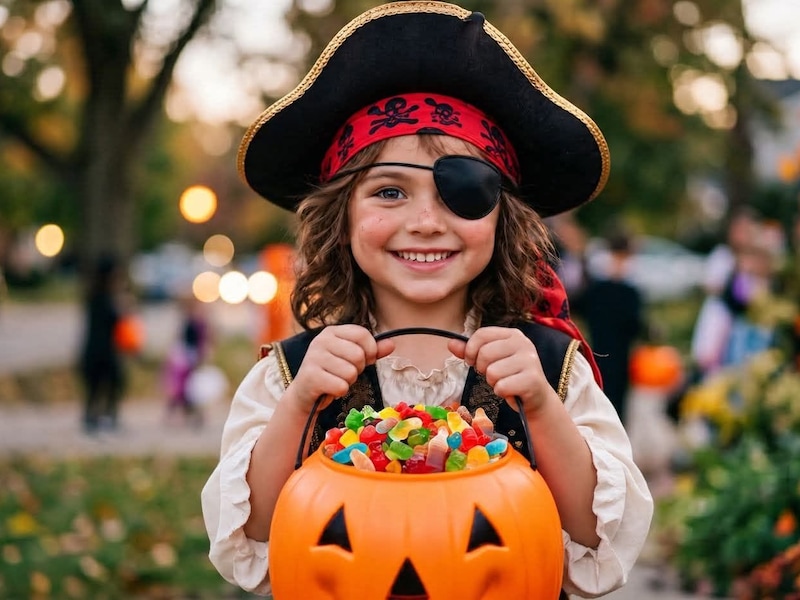 Op Halloween wordt er in Serskamp op snoepjes gejaagd.