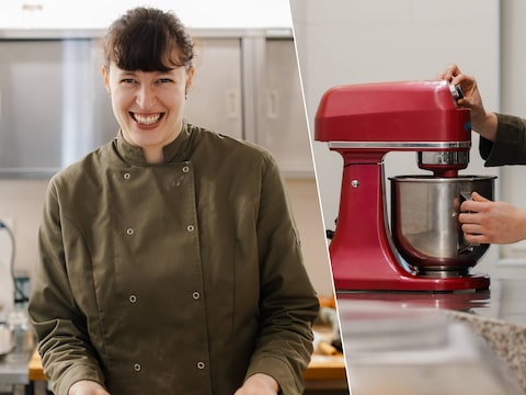 Amber De Lee werd bakster en patissière in haar oude gemeentehuis.