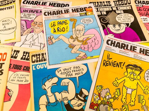 Covers van Charlie Hebdo