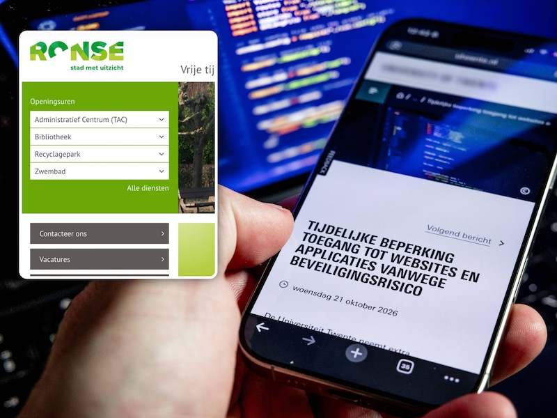 Lek bij PHP, Inzet: website Ronse offline