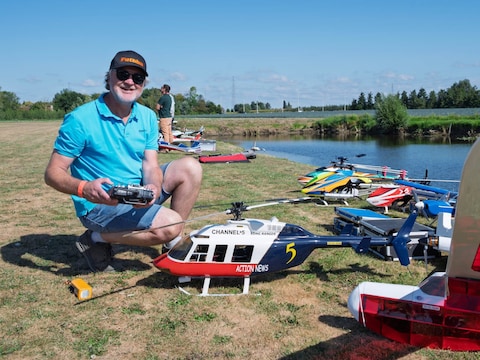 Een sfeerbeeld van de vorige editie van de fly-in in Lendelede.