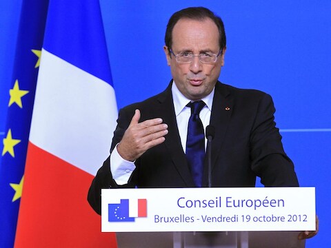 De Franse president François Hollande.
