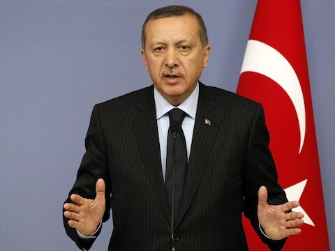 De Turkse premier Recep Tayyip Erdogan.