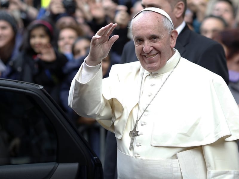 Paus Franciscus vandaag in Rome.