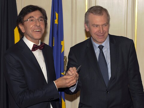 Elio Di Rupo en Yves Leterme.
