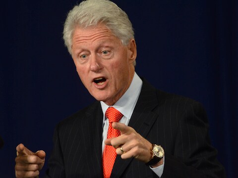 De gewezen Amerikaanse president Bill Clinton.