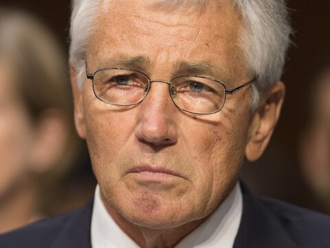 Defensieminister Chuck Hagel.