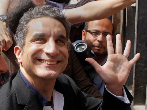 De Egyptische komiek Bassem Youssef.