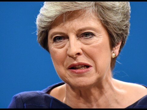 De Britse premier Theresa May