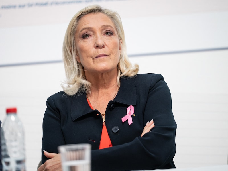 Radicaal-rechtse Marine Le Pen. 