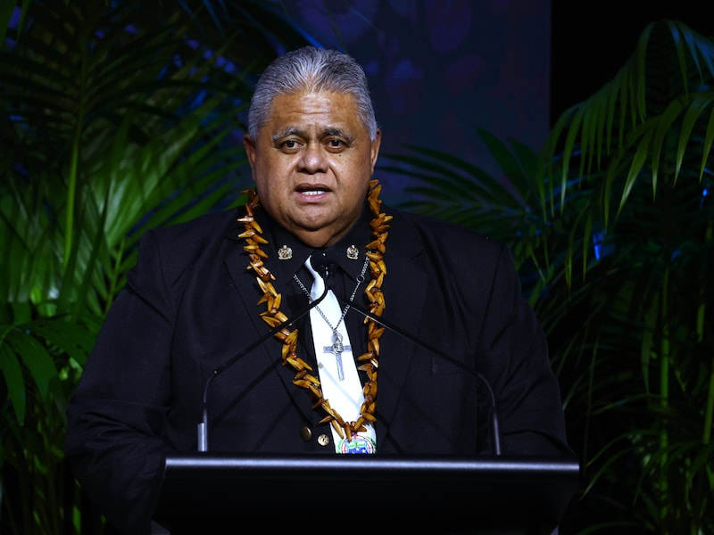 De Samoaanse premier Laʻauli Leuatea Schmidt.