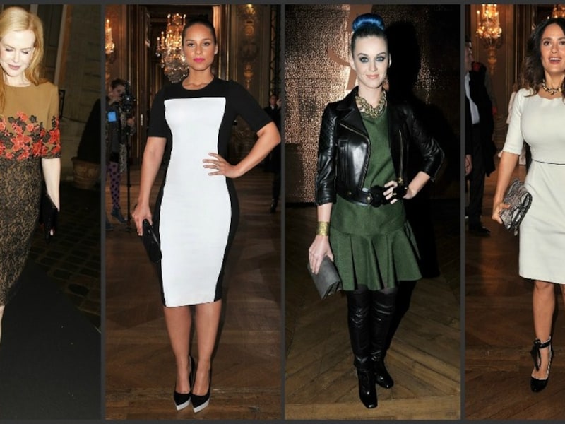 Wie was het best gekleed: Nicole Kidman, Alicia Keys, Katy Perry of Salma Hayek?