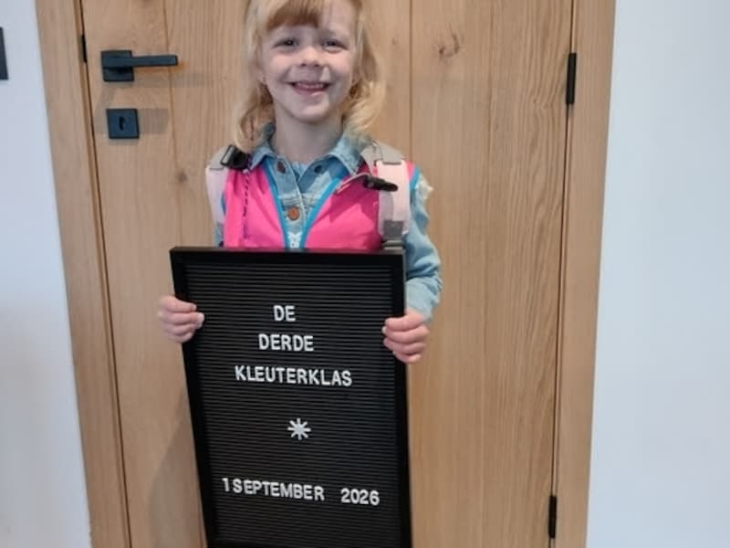 Nanoe uit Morkhoven start vandaag in de derde kleuterklas