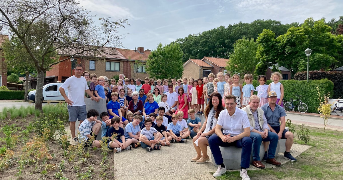 Buurtpleintje in Beeweg krijgt groene make-over en wordt buitenklas voor school