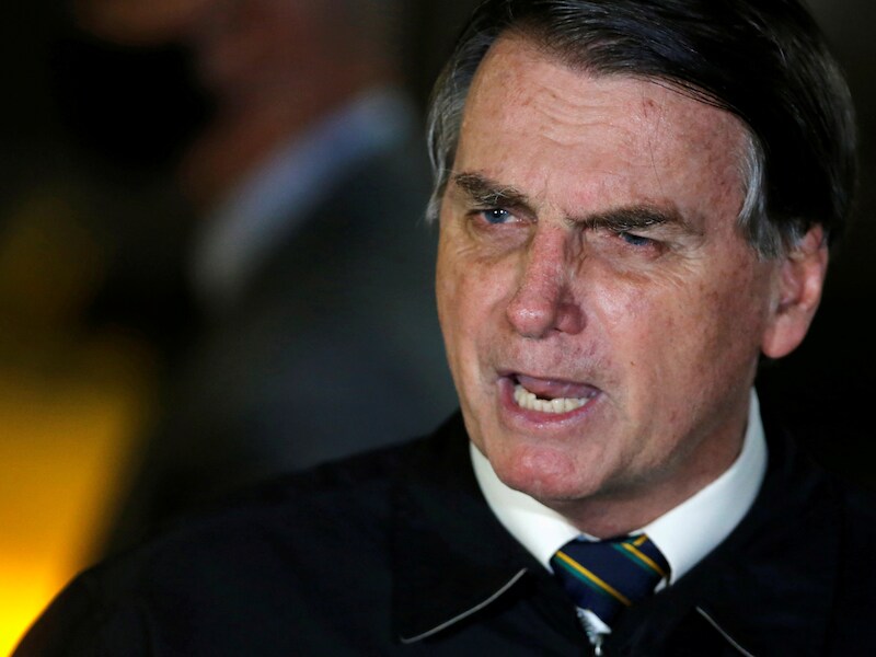 De Braziliaanse president Jair Bolsonaro.