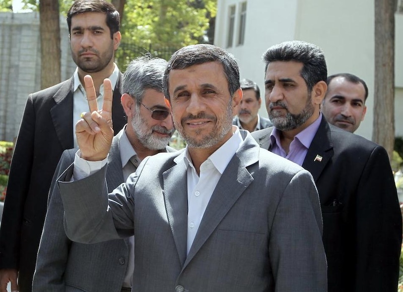 De Iraanse oud-president Mahmoud Ahmadinejad.