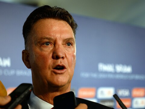 Bondscoach Louis van Gaal.