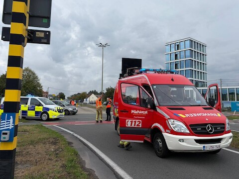 Vanaf het rondpunt aan Fietsen Maes is de straat afgesloten.