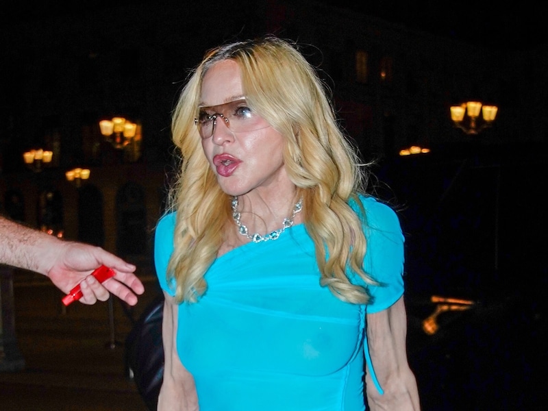Madonna op de Paris Fashion Week.
