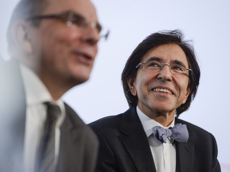 Minister van Financiën Koen Geens en premier Elio Di Rupo.