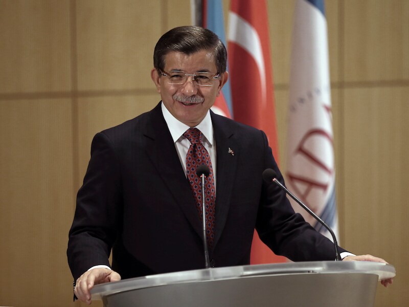 De Turkse eerste minister Ahmet Davutoglu.