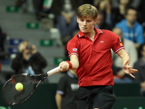David Goffin moet twee plaatsen inleveren en staat nu 106e op de ATP-ranking.