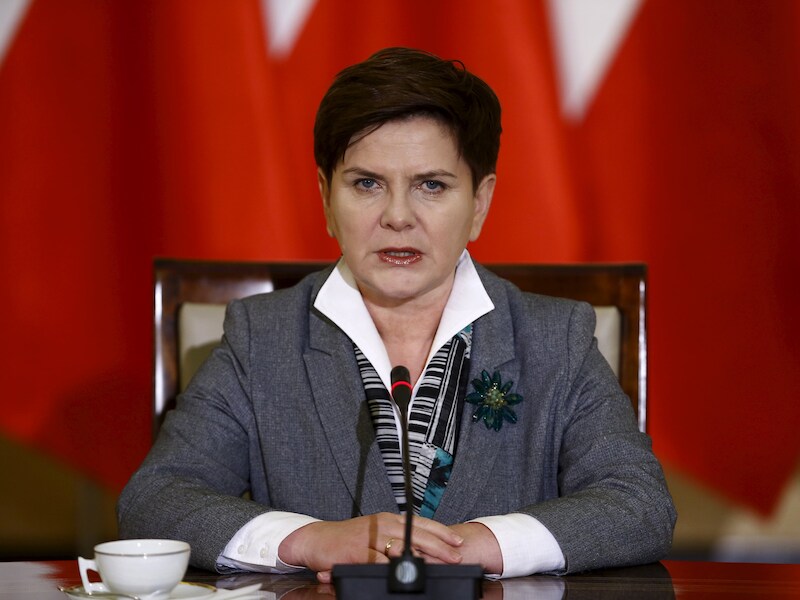 De Poolse eerste minister Beata Szydlo.