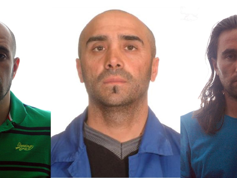 De drie gearresteerde al-Qaida-leden.