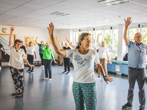 Tai Chi illustratiebeeld.