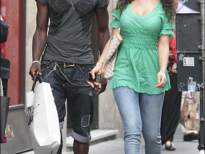 Mario Balotelli en Raffaella Fico.