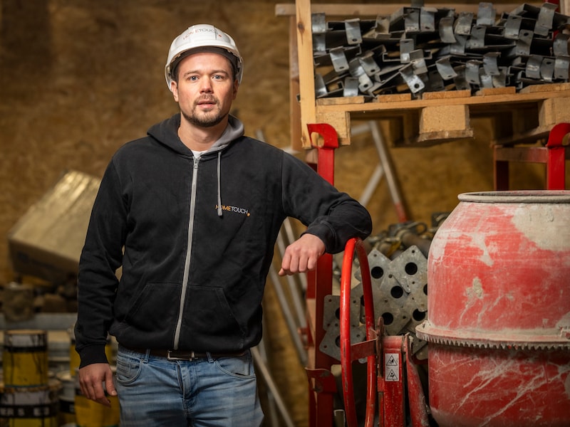 Ook Patrick Bruggeman (34) haalt steeds minder opdrachten binnen met zijn familiebedrijf.