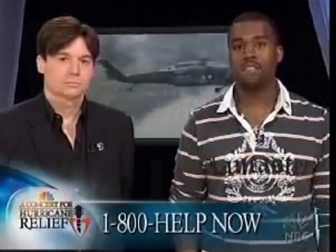 Kanye West: "George Bush doesn't care about black people."