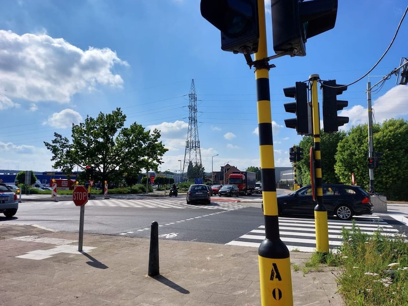 Het kruispunt van de Woluwelaan met de Vilvoordelaan