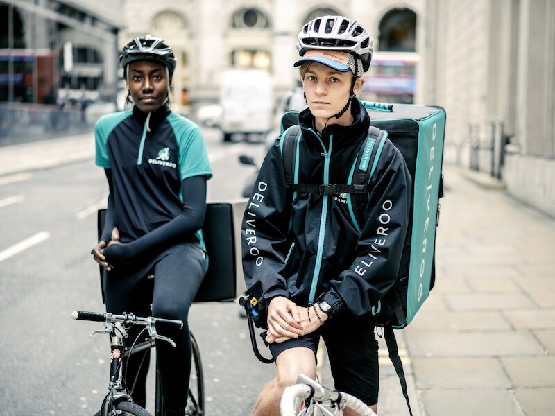 Deliveroo koeriers.