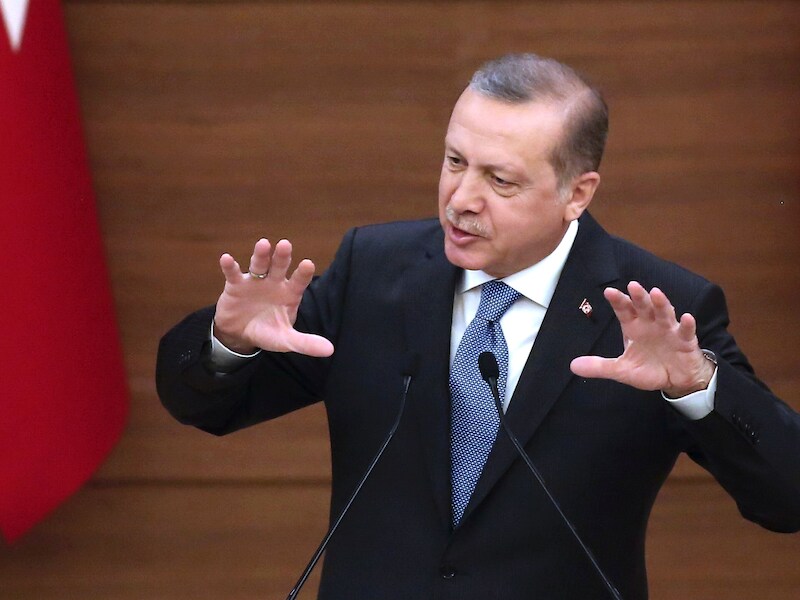 De Turkse president Recep Tayyip Erdogan.
