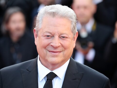 Documentairemaker Al Gore op het festival van Cannes.