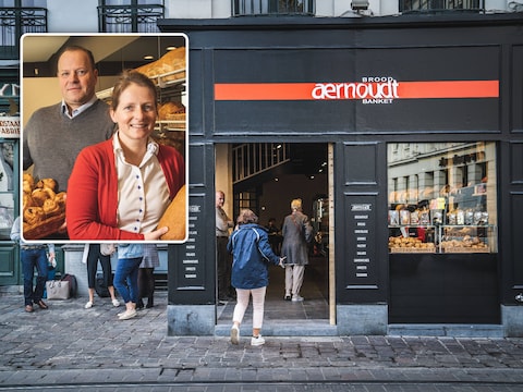 Inzet: zaakvoerder Luk De Corte en CEO Carolien De Sutter. Het filiaal van Aernoudt op de Groentemarkt behoort tot de bekendste vestigingen in het centrum van Gent.  