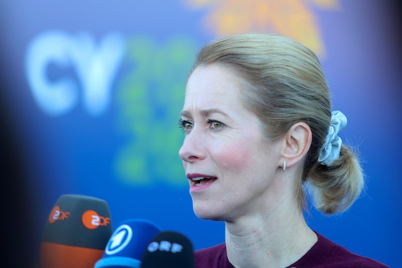 EU foreign policy chief Kaja Kallas in Cyprus on Thursday.